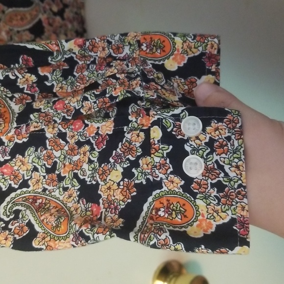 Paisley print button up - Picture 3 of 4